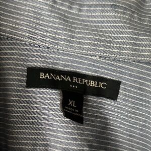 Banana Republic Blue Striped Shirt